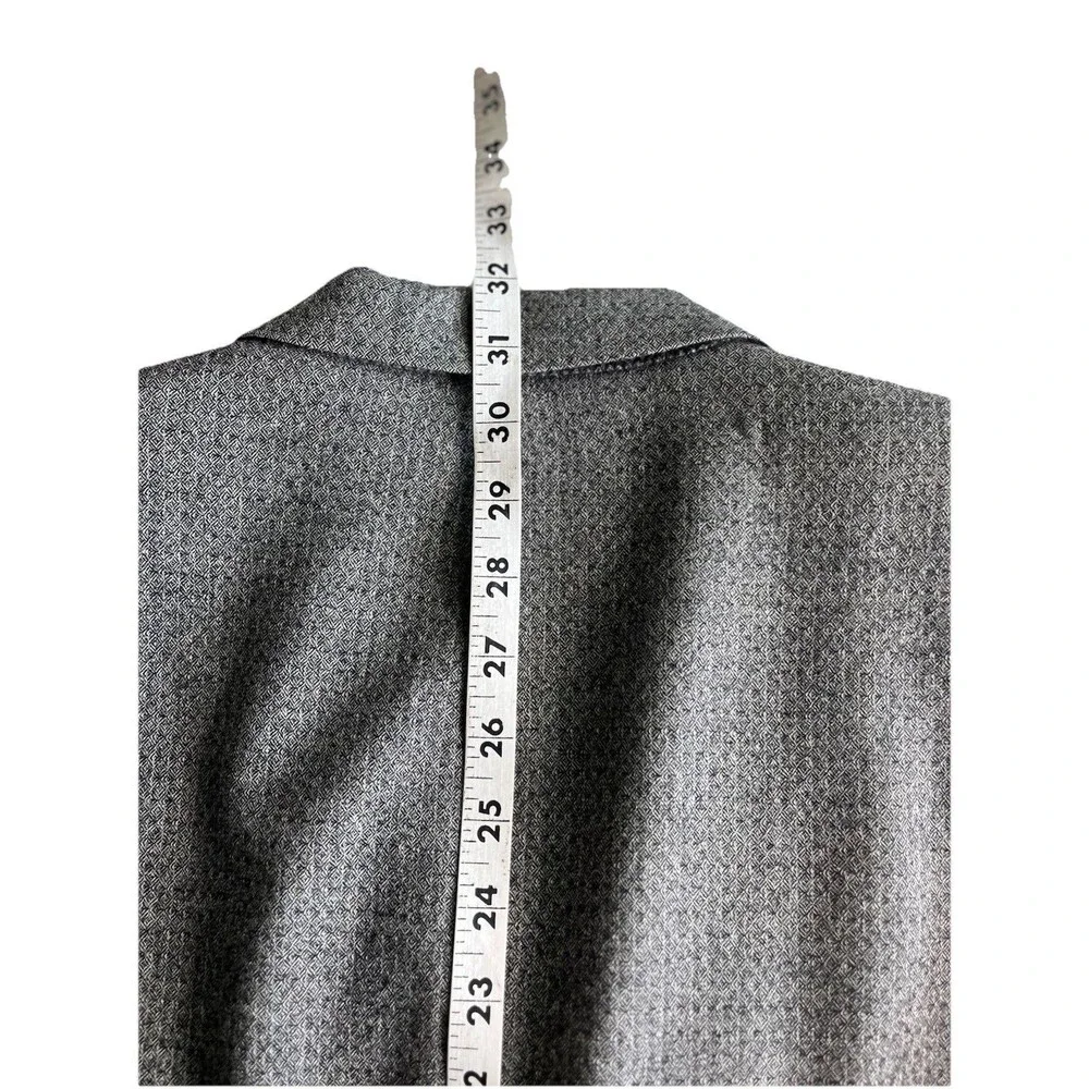 Hugo Boss Blazer Men 40R Rossellini/Movie Grey Geometric Textured Cashmere Wool